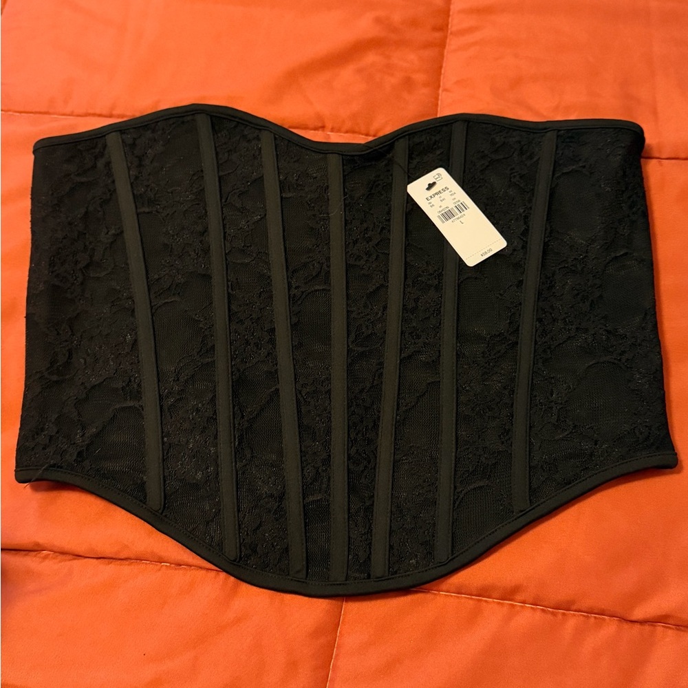 Express Black Lace Shapewear Corset
